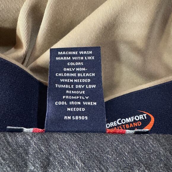 Roundtree & Yorke SZ 40 Total Flex Shorts Pockets Zip-Fly Classic Fit Flat Front - Picture 8 of 8